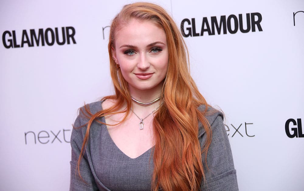 Actress Sophie Turner poses for photographers in London