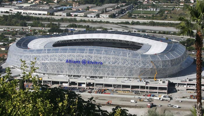 Capacity: 35,624

Opened in September 2013, this relatively small stadium will hosts four matches, including a round of 16 match of the Euro 2016. Riviera replaced Stade du Ray and will be home to OGC Nice.
