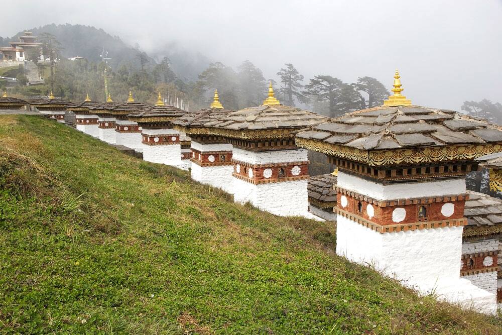 Chortens at the Dochula Pass