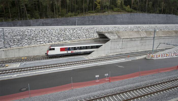 Watch: World&#039;s longest rail tunnel in Switzerland