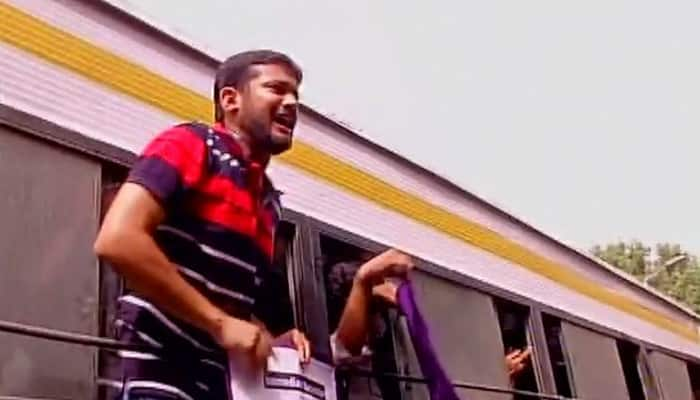 JNUSU president Kanhaiya Kumar among protesters detained by Delhi police