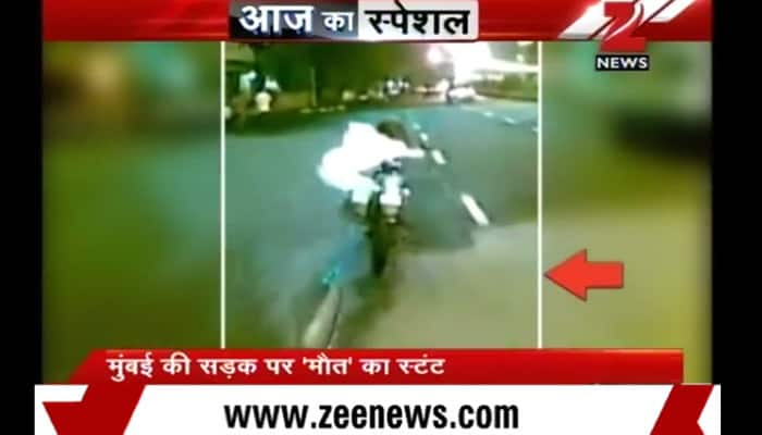 Mumbai biker dies while performing dangerous stunts, video goes viral - Watch 