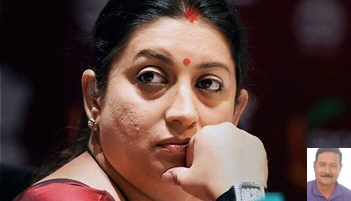 Smriti Irani unhappy over being addressed as &#039;Dear` by Bihar minister Ashok Choudhary on Twitter