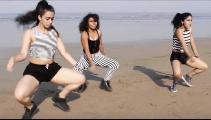 AMAZING: What a dance! Three girls perform at Mumbai&#039;s Juhu beach; video sets internet on fire - WATCH