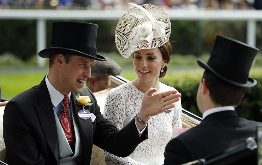 Britain's Prince William and Kate, Duchess of Cambridge