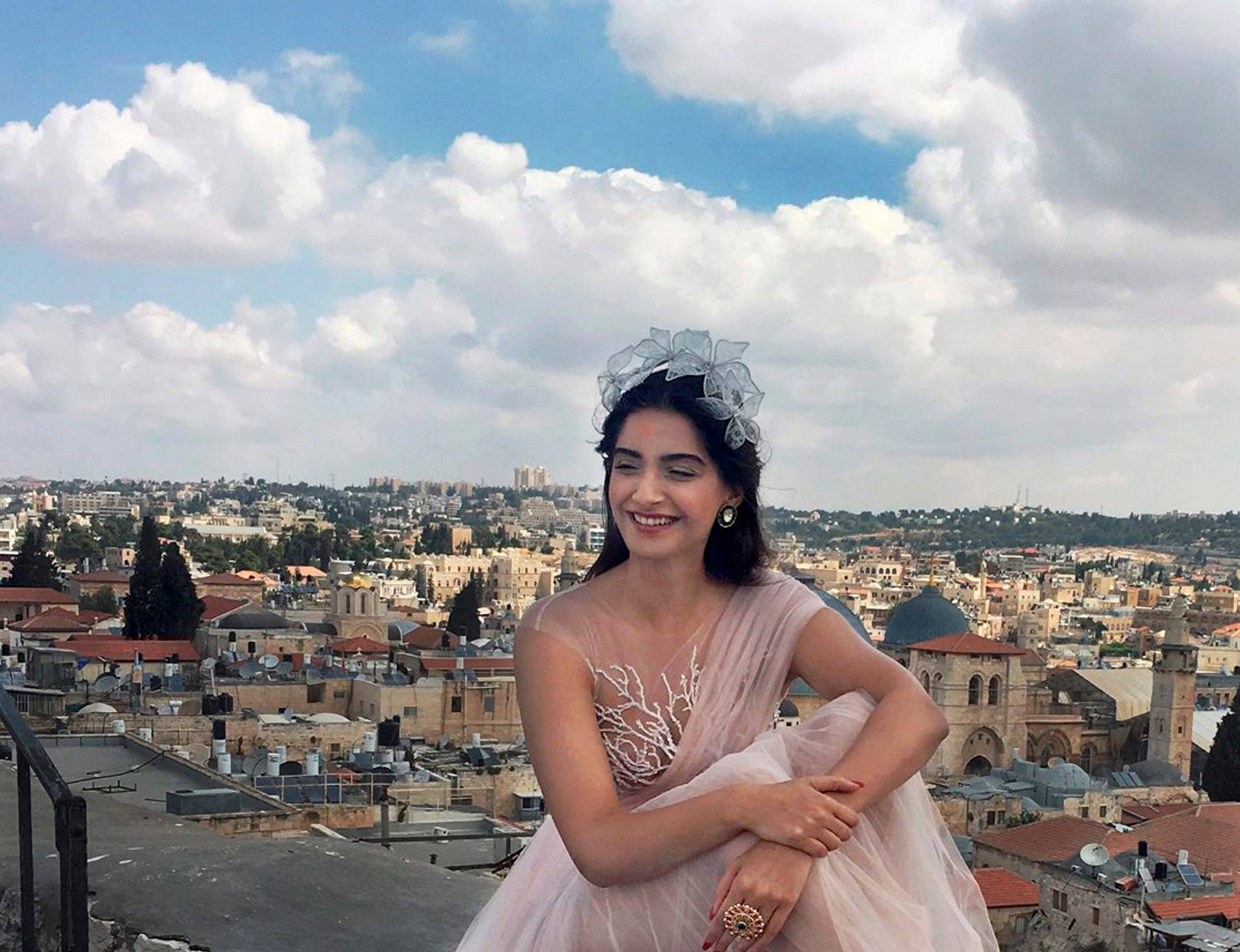 Sonam Kapoor in Jerusalem