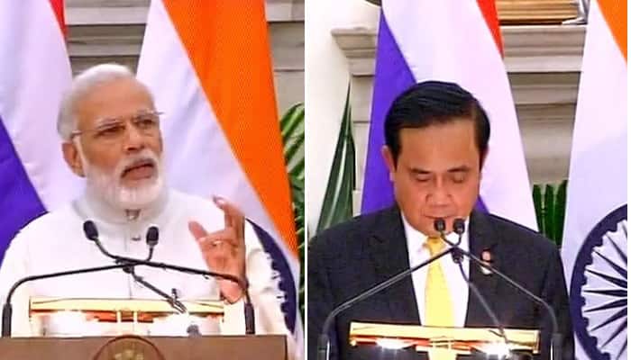 PM Modi welcomes Thai counterpart to India, seeks close economic, security ties