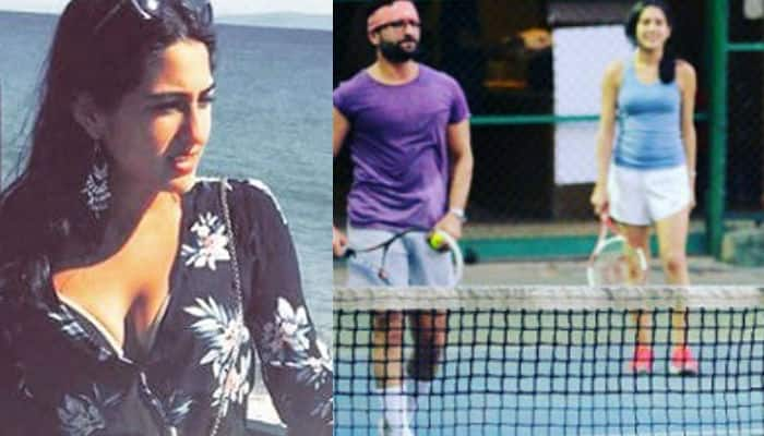 Oh nice! Saif Ali Khan playing tennis with Sara and Ibrahim will give you Father&#039;s Day goals – View pics