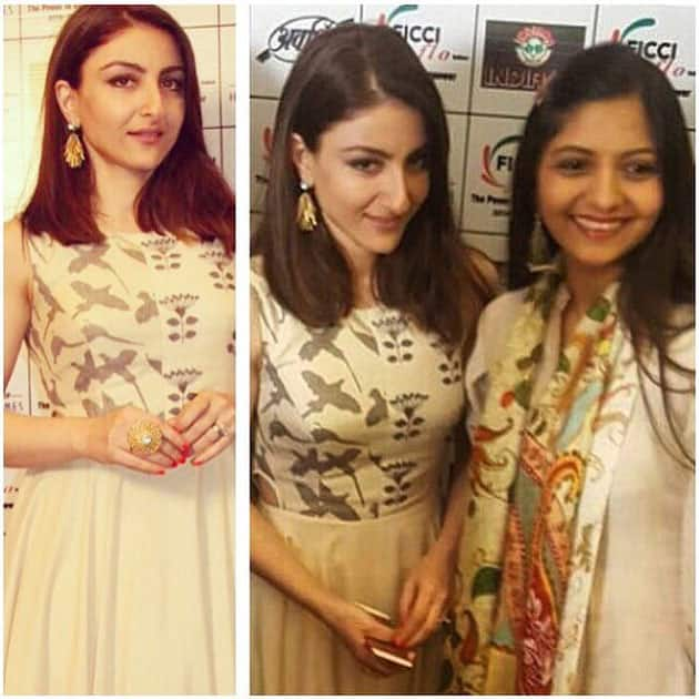 A lovely afternoon spent with the ladies of #ficci in Indore- soha ali khan