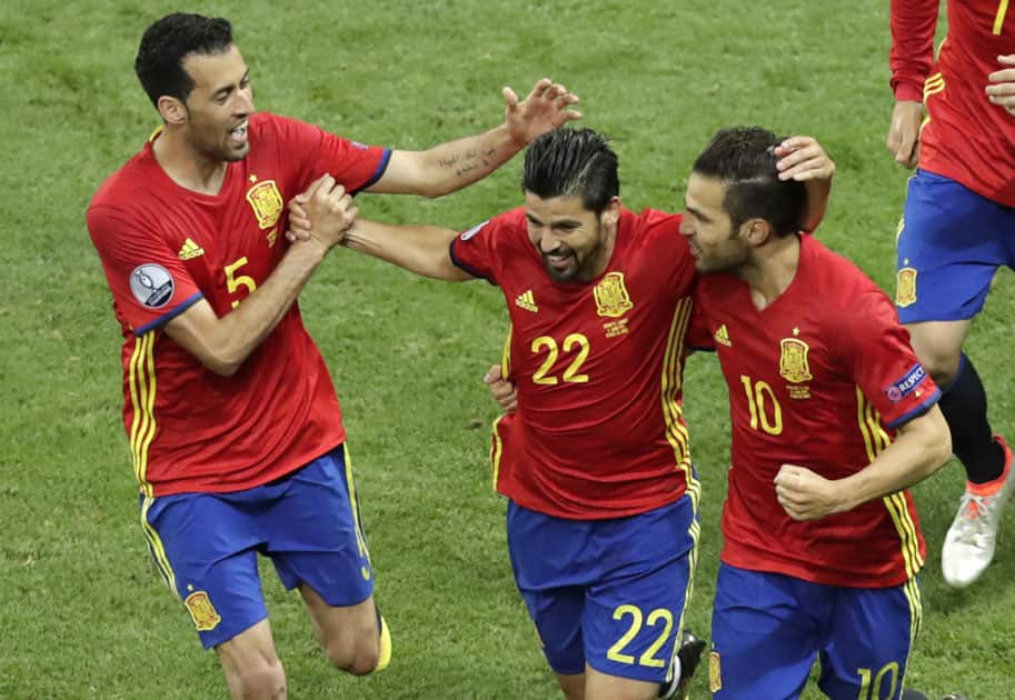 Nolito celebrates after scoring his side's second goal