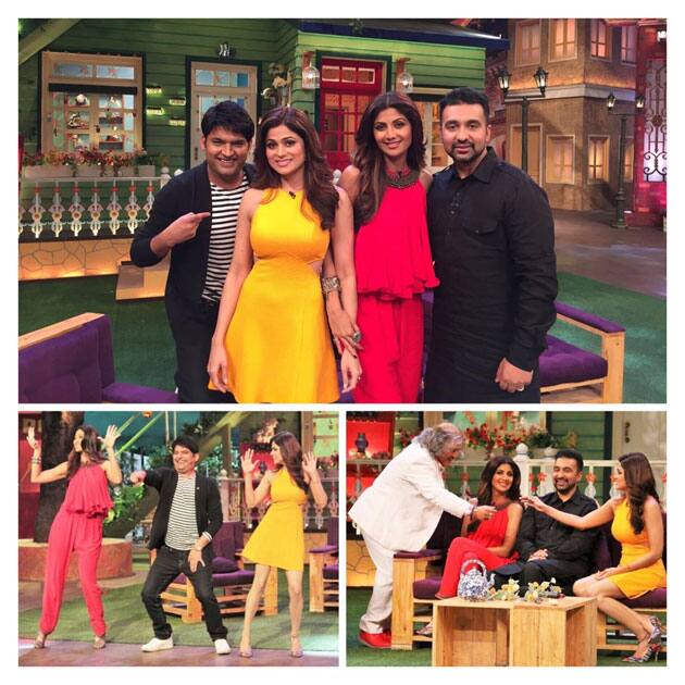 Hey guys Watch us tonight at 9 pm on the Kapil sharma Show- Shamita Shetty