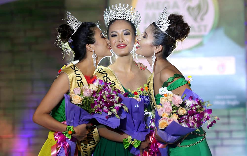 Miss North-East winners in Guwahati