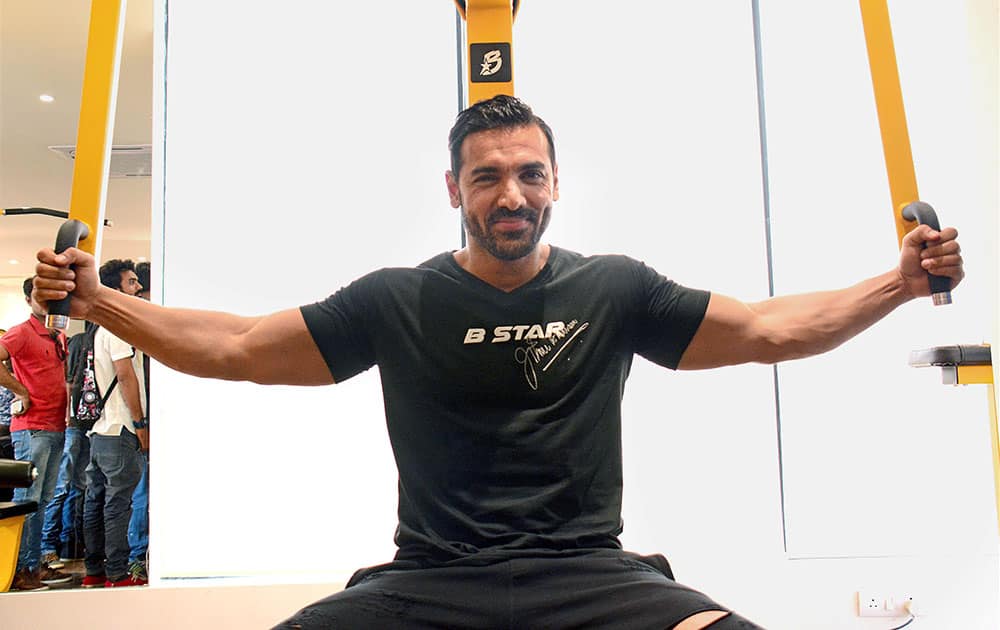 John Abraham during inaugural function of his gym chain B Star in Ahmedabad