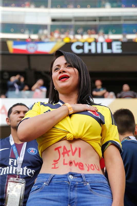 Copa America Centenario Chile Colombia Soccer