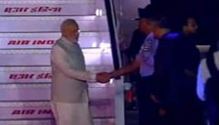 PM Narendra Modi returns from Tashkent after completing his two-day visit