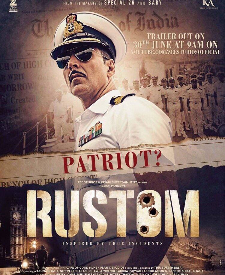 Rustom trailer on 30th June