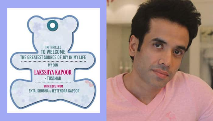 Tusshar Kapoor’s baby Laksshya born via surrogacy clicked with grandpa Jeetendra – See Pic