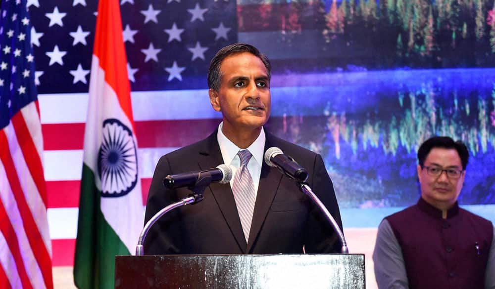 US ambassador in India Richard Rahul Verma