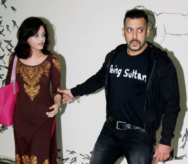 Salman Khan and Sneha Ullal