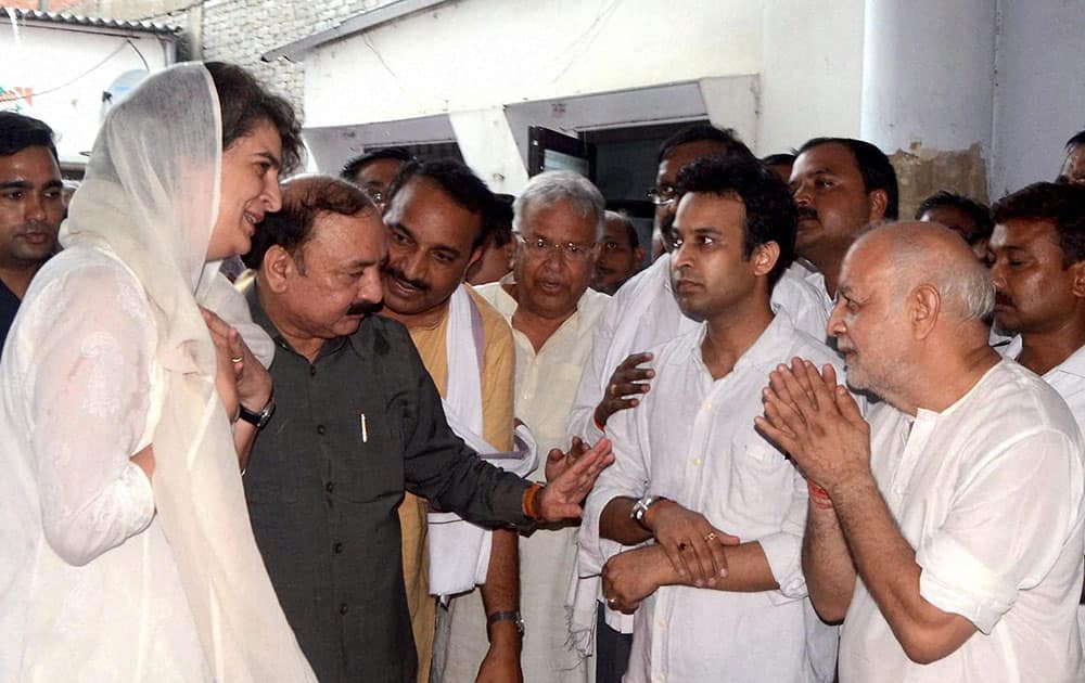 Priyanka Gandhi Vadra arrives in Raebareli