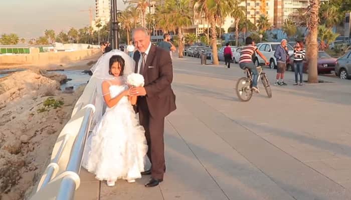 Old man poses with 12-year-old bride – Watch video to know how people reacted