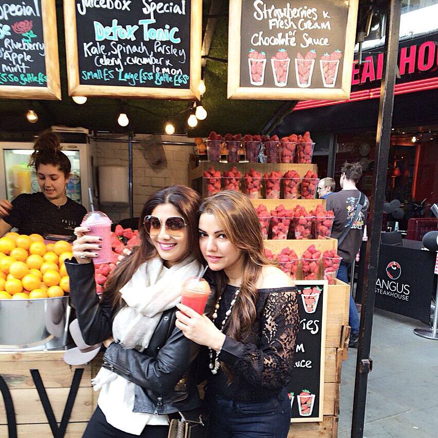 Juicing it up ,berries and banana yum! - ShilpaShetty