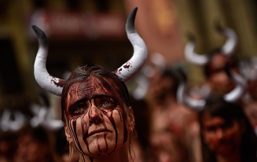 Spain Bullfighting Protest 