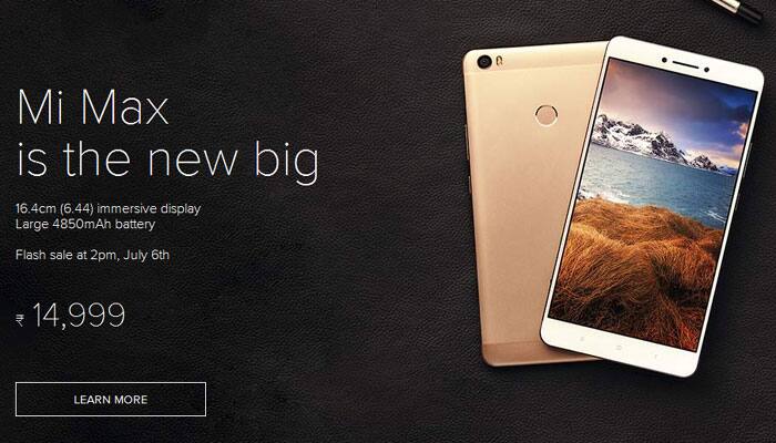 Xiaomi Mi Max first flash sale to begin shortly, grab it at Rs 14,999