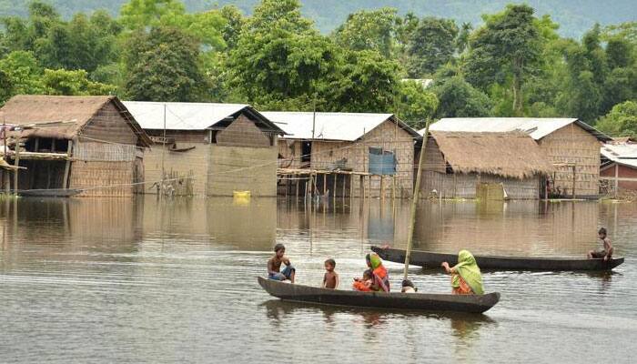 Assam floods: over 90,000 affected, Brahmaputra flowing above danger mark