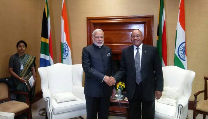 PM Modi, President Zuma hold talks after ceremonial welcome in Pretoria