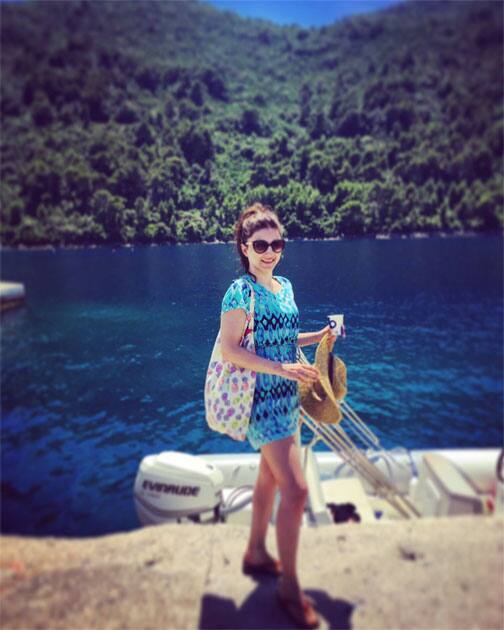 Fresh off the boat #croatia #mljet- soha ali khan