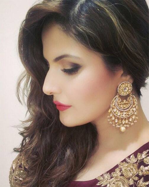 In love with these Chand Baali earrings- Zareen Khan