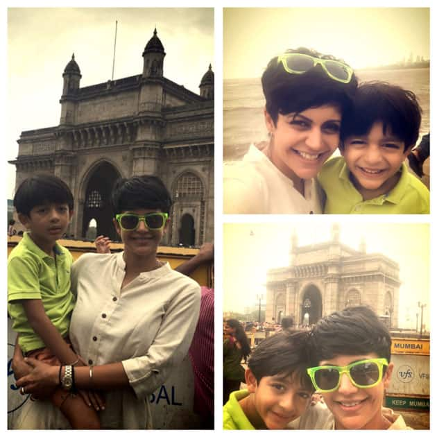 Sunday excursion with my son- mandira bedi