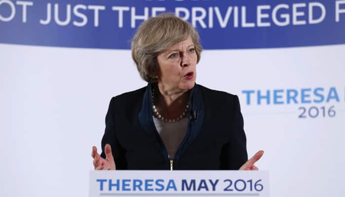 Theresa May becomes Conservative leader, to take over as British PM on Wednesday