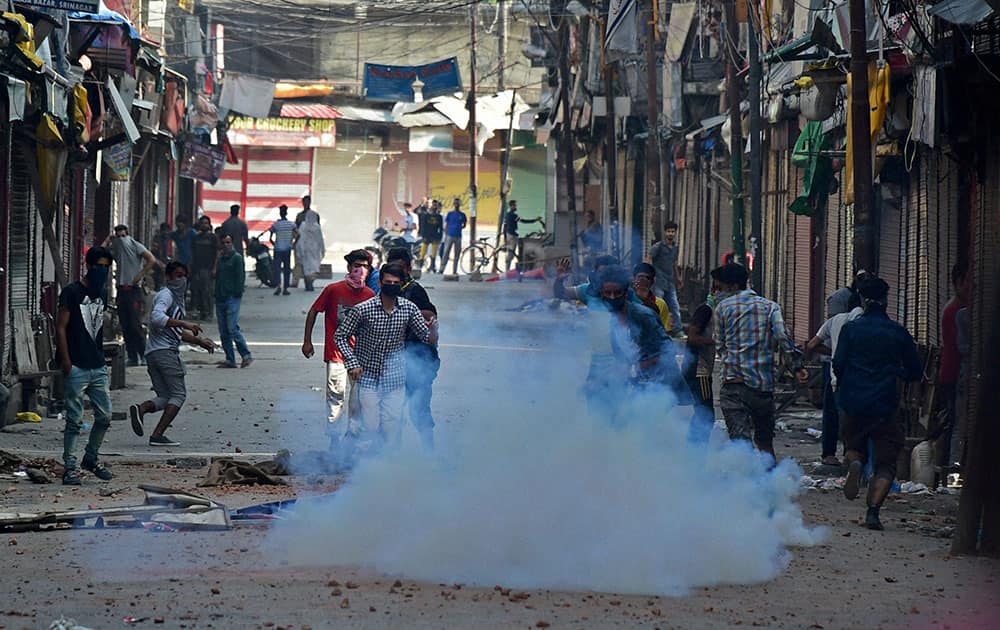 Protests in Srinagar