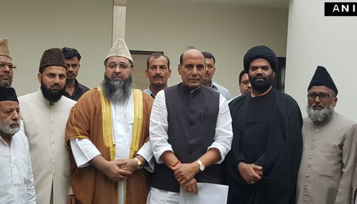 Kashmir violence: Home Minister Rajnath Singh meets Imams