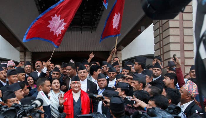Nepal&#039;s Oli government in minority after Maoists withdraw support