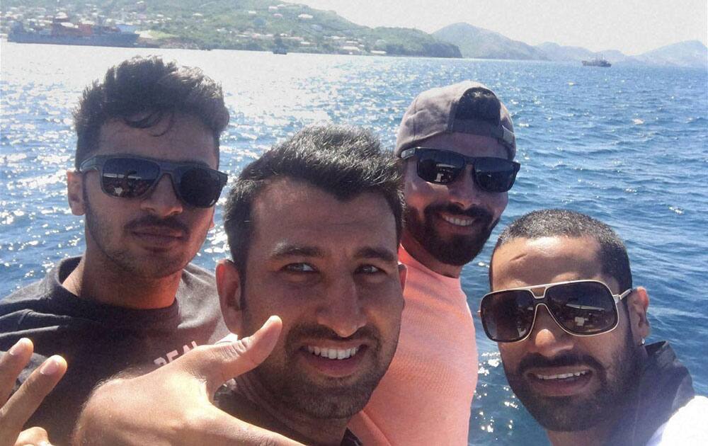 Team India Bonding session in Saint Nevis