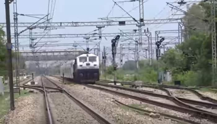 Watch: Spanish-made Talgo train burns rail tracks between Mathura-Palwal at 180 kmph