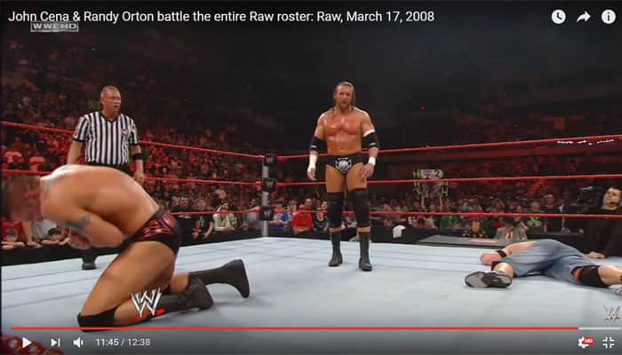 WATCH: BRUTAL! John Cena, Randy Orton battle 15+ Superstars from Raw roster