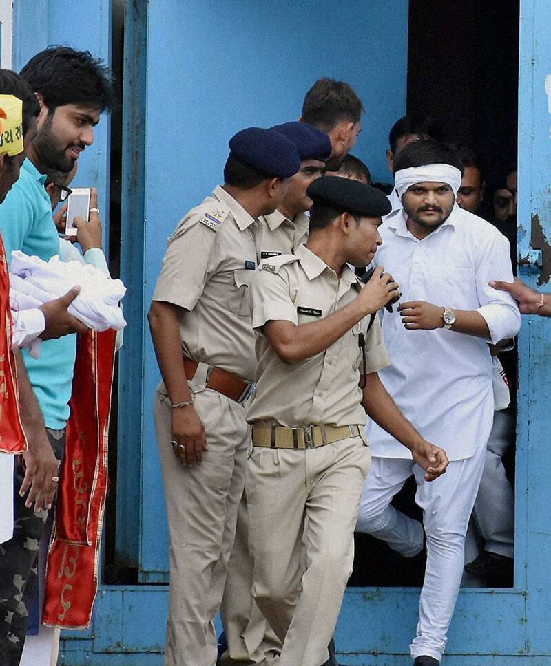 Hardik Patel is released from prison