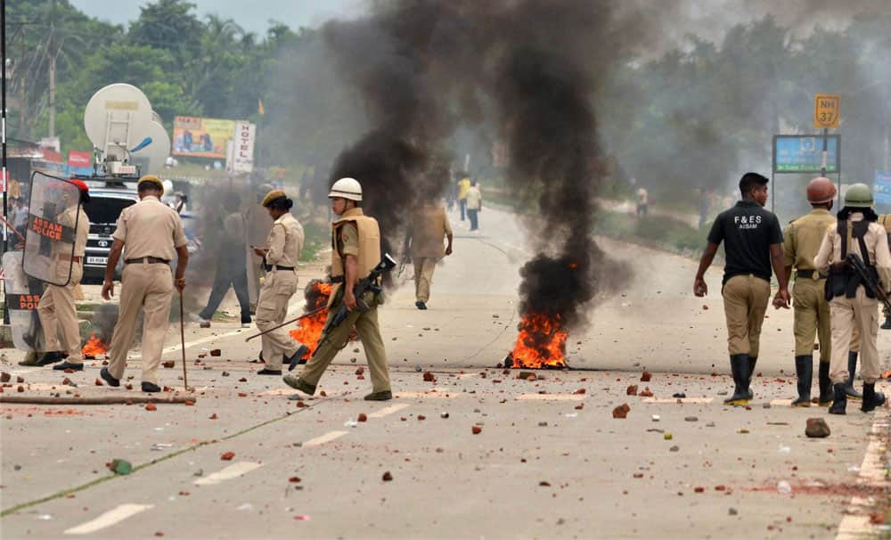 Protest for AIIMS in Assam