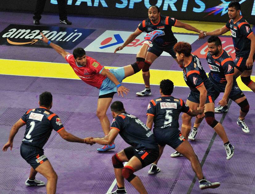 Pro-Kabaddi Season 4 match in Kolkata