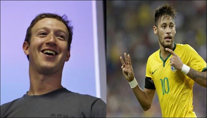 Facebook CEO Mark Zuckerberg challenges Neymar Jr to a &#039;secret&#039; game of soccer! - Watch