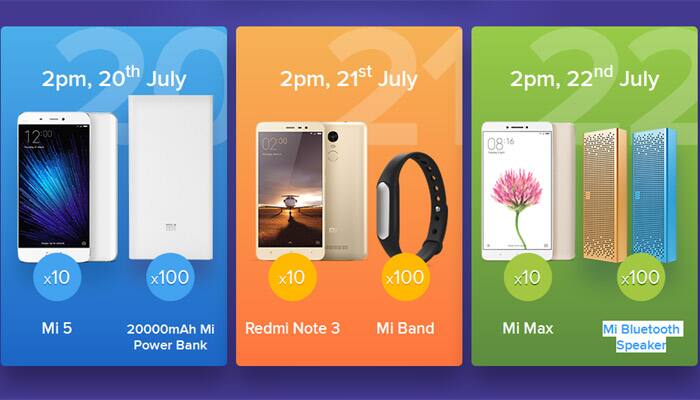 Xiaomi&#039;s 3-day carnival to begin tomorrow; grab Redmi Note 3, Mi 5, Mi Max at Re 1