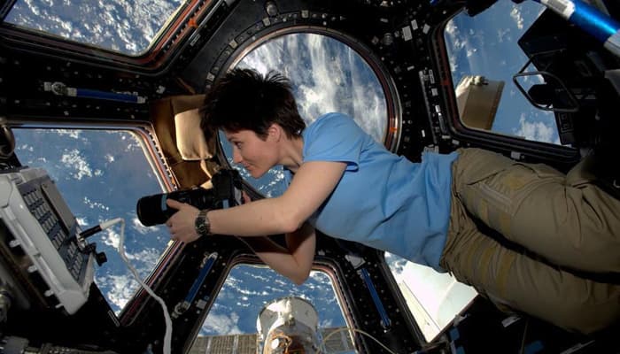What happens when a female astronaut menstruates in space!
