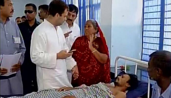 Rahul Gandhi visits Una, says &#039;weaker sections are being trampled upon in Gujarat&#039;