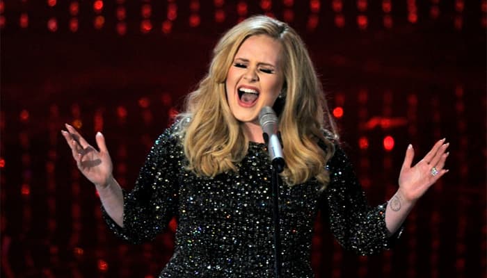 Adele plants kiss on fan&#039;s lips