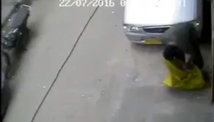 Shocking: Man steals car battery in broad daylight! Watch viral video