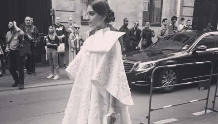 Black with a hint of gold, Sonam Kapoor&#039;s debonair suit will win your heart!